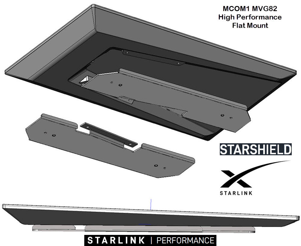 Optional magnetic mounts or vacuum mounts spin into the mount and spin off quickly. Starlink flat mount performance gen 3
