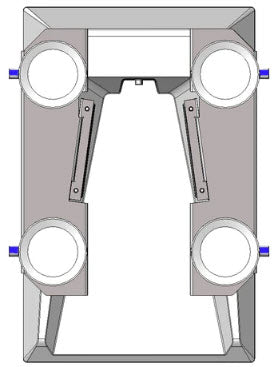 Flat Mount MVG82 with vacuum mounts performance gen 3 Starlink